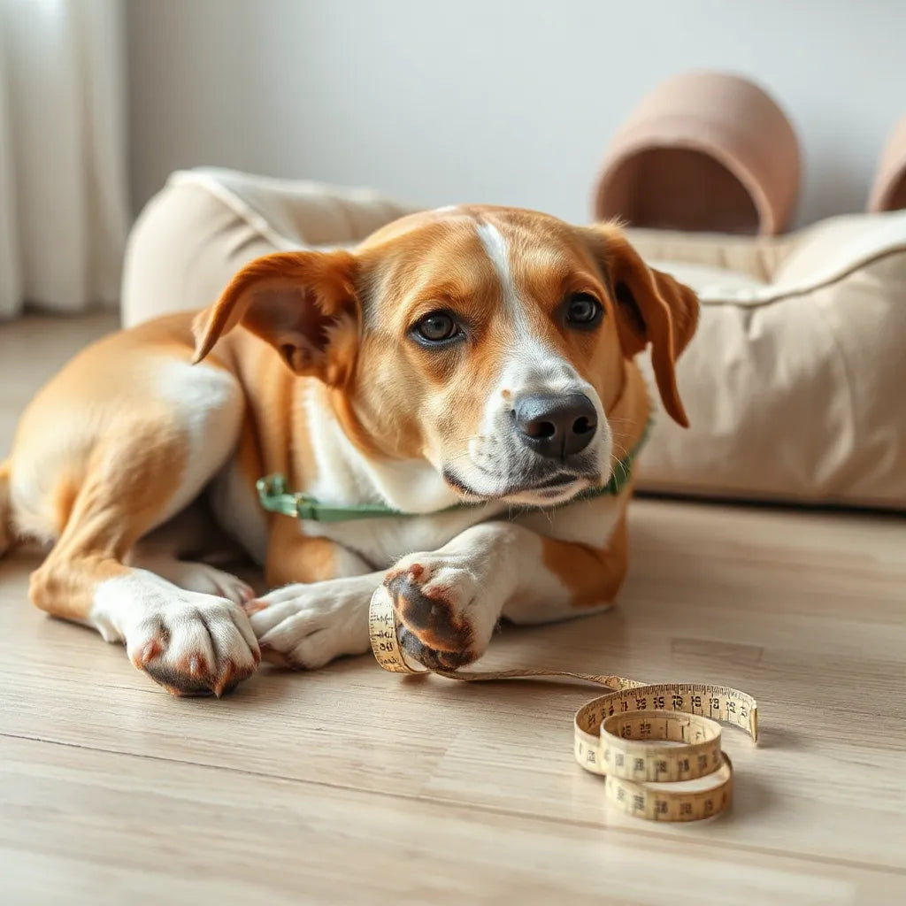 Perro relajado sobre una cama ortopédica, con atención a sus articulaciones y movilidad